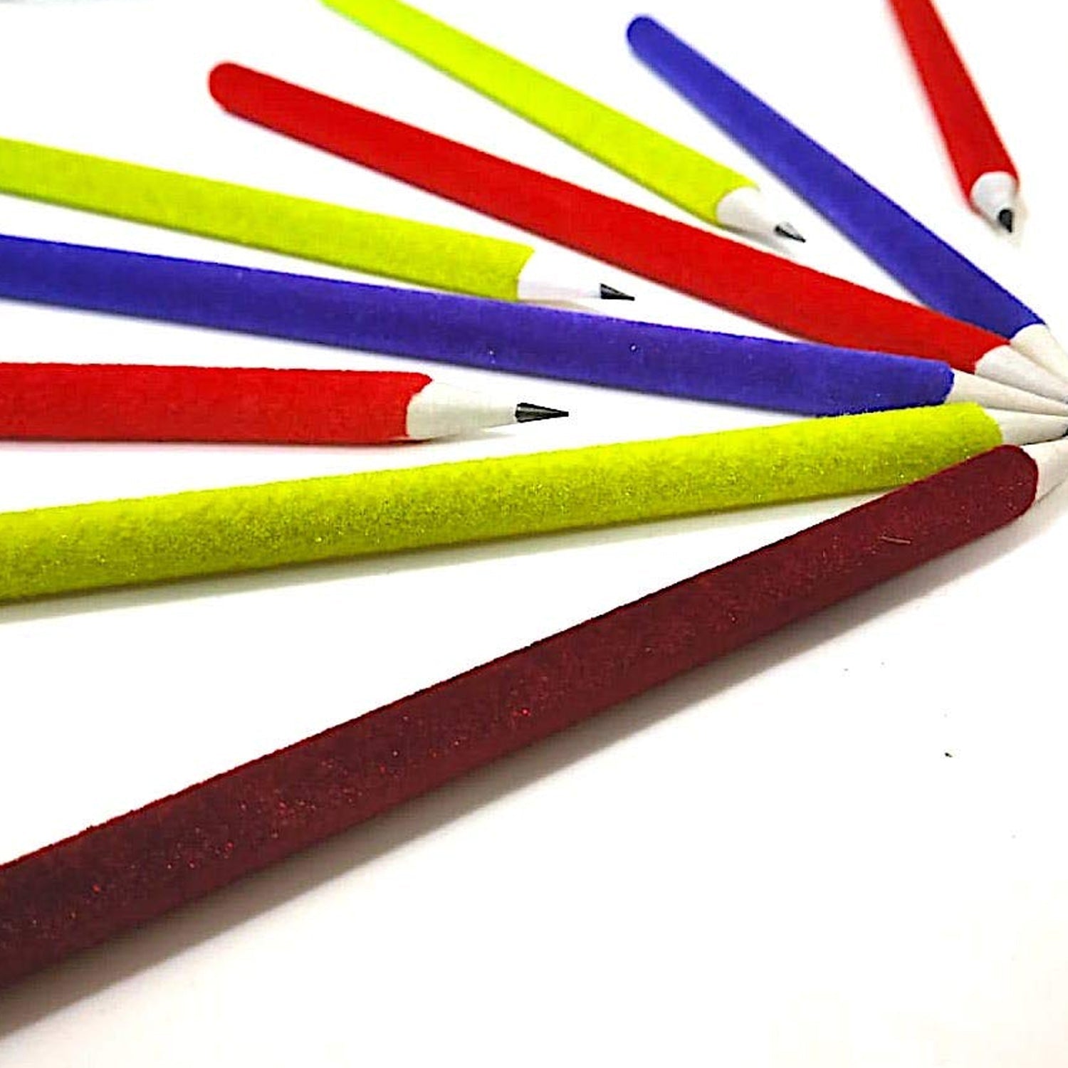 Small Velvet Pencil (1 Pc / Mix Color & Design) Small Velvet Pencil (1 Pc / Mix Color & Design)